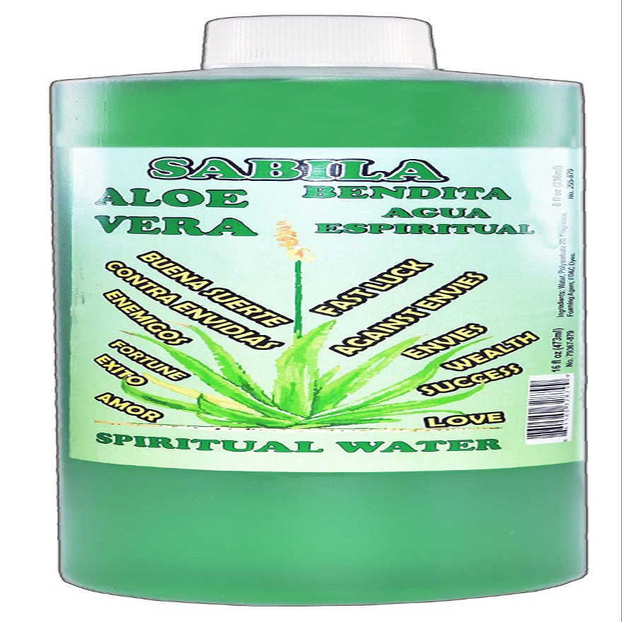 1 BOTTLE ALOE VERA SPIRITUAL WATER-SABILA AGUA ESPIRITUAL 16 OZ. - MAGICK PAGAN