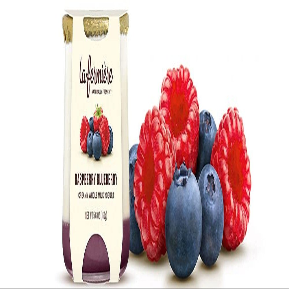 NineLife Basics La Fermiere Raspberry Blueberry Yogurt (Pack of 6)