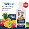 TRUEplus Glucose Gel Pouch, Fruit Punch Flavor, 15g Fast-Acting Carbohydrates Per Serving, Fat Free, Gluten Free, Raise Low Blood Sugar and Boost Energy, 12 Pack view 2