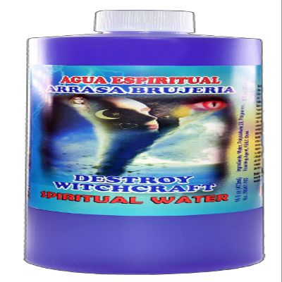 1 BOTTLE DESTROY WITCHCRAFT SPIRITUAL WATER-ARRASA BRUJERIA AGUA ESPIRITUAL 16OZ - MAGICK PAGAN
