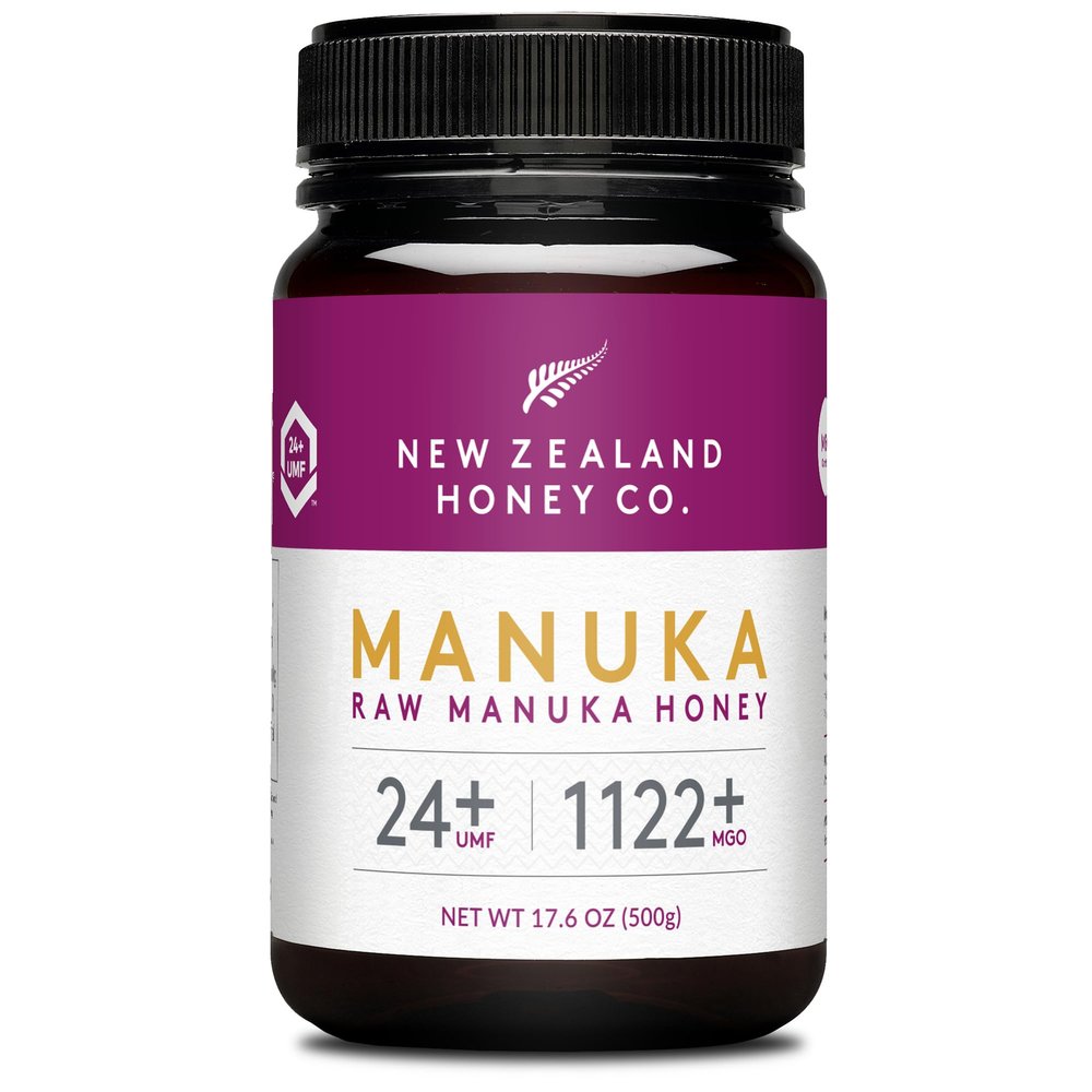 New Zealand Honey Co. Raw Manuka Honey UMF 24+ / MGO 1122+ | UMF Certified | 17.6oz | Pure Raw Honey