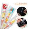 Voikinfo 100 pcs 6" x 17" Long Clear Resealable Cellophane Bags Self Sealing Treat Bags Cookie Bags with Adhesive Flap Gift Wrap Poly Bags Plastic Packaging 1.4 mil view 3