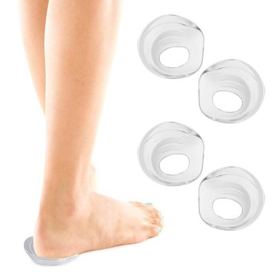 2 Pairs Silicone Gel Heel Cups- Shoe Inserts for Plantar, Heel, Bone Spur & Achilles Protectors- Foot Comfort Pads- Support for Women Male Female Men