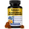 Sakoon nutrition Black Seed Oil Gummies with Honey and W/ 2%+ THYMOQUINONE - Nigella Sativa Seeds - Super antioxidant for Immune Support, Joints, Digestion, Hair & Skin - 60 Gummies view 1