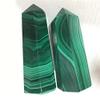 1pc Gemstone Natural Crystals Green Malachite Wand Point Towers for feng Shui 80-90mm view 4
