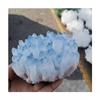1pc Bulk Rough Gemstone Crystals Quartz Blue Crystal Cluster Specimen for Home Decoration 600-700g view 1