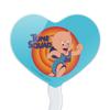 GRAPHICS & MORE Space Jam: A New Legacy Porky Pig Heart Love Cupcake Picks Toppers Decoration Set of 6 view 2