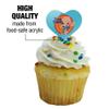 GRAPHICS & MORE Space Jam: A New Legacy Porky Pig Heart Love Cupcake Picks Toppers Decoration Set of 6 view 3