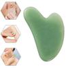 Jade Stone Face Massager Gua sha Scraper Board Guasha Meridian Muscle Relaxation Skin Lifting Face Thin Gouache Scraper-E view 3
