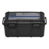 Cigar Caddy Waterproof Travel Cigar Humidor for 15 Cigars, First Responders Series, Blue Line view 4