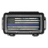 Cigar Caddy Waterproof Travel Cigar Humidor for 5 Cigars, First Responders Series, Blue Line view 1