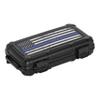 Cigar Caddy Waterproof Travel Cigar Humidor for 5 Cigars, First Responders Series, Blue Line view 2