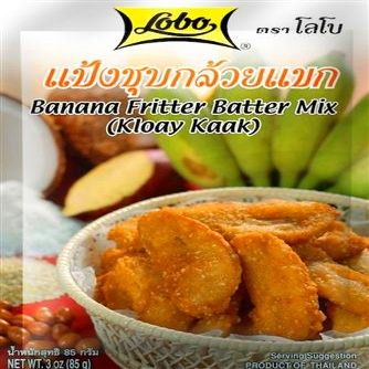 Lobo, Banana Fritter Batter Mix (Kloay Kaak), 85 g. [Pack of 2 pieces]