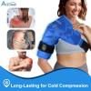 Atsuwell Shoulder Ice Pack Rotator Cuff Cold Compression, Reusable Gel Ice Pack Shoulder Wrap, Flexible Arm Cold Pack for Men and Women, Blue view 2