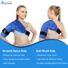 Atsuwell Shoulder Ice Pack Rotator Cuff Cold Compression, Reusable Gel Ice Pack Shoulder Wrap, Flexible Arm Cold Pack for Men and Women, Blue view 3