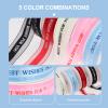 EXCEART 5rolls Wishes Floral Packaging Ribbon Wide Satin Ribbon for Wrapping Crafts Wedding Decor and view 4