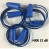 Disposable Soft Polyurethane(PU) Foam Metal Detectable Ear Plugs NRR 32 dB with Cord (100) view 3