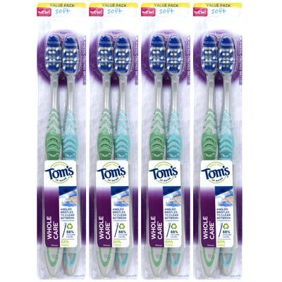 Tom's Of Maine - Tthbrush Sft Whlcare Twin - Case of 4 - 2 CT