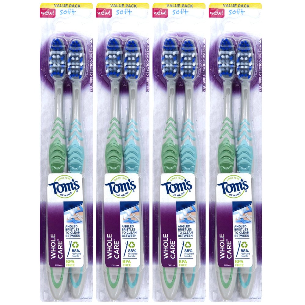 Tom's Of Maine - Tthbrush Sft Whlcare Twin - Case of 4 - 2 CT