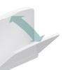 Bath Fold Down Shower Seat by INVISIA, Compact Folding Bench for Adults and Seniors - Wall Mounted Stainless Steel Bracket, ADA Compliant (440 lb. Capacity) - Mobility Aid in ABS Plastic White view 4