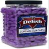 Purple Jordan Almonds by Its Delish, 3.5 lbs Jumbo Container | Bulk Candied Almond Nut with Sweet Hard Candy Coating - Weddings Bridal Showers Baby Girl Theme Party Favors - USA Made, Vegan & Kosher view 1