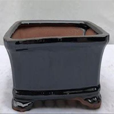 Bonsai Boy L180A Ceramic Bonsai Pot Black - Rectangle