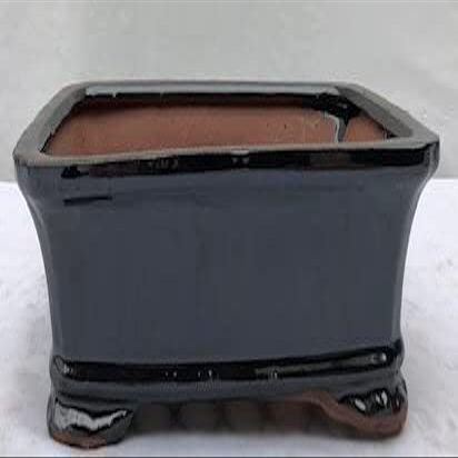 Bonsai Boy L180A Ceramic Bonsai Pot Black - Rectangle