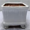 Bonsai Boy L200C Ceramic Bonsai Pot White - Rectangle view 1