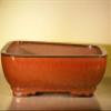 Bonsai Boy L271 14 x 11.5 x 4 in. Ceramic Bonsai Pot Aztec Orange - Rectangle view 1
