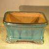 Bonsai Boy L178 7 x 5.5 x 2.375 in. Ceramic Bonsai Pot Green & Blue - Rectangle view 1