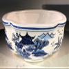 Bonsai Boy L365p Porcelain Bonsai Pot Blue & White - Rectangle view 1