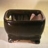 Bonsai Boy L177 7.5. x 5.75 x 2.5 in. Ceramic Bonsai Pot, Black - Rectangle view 1