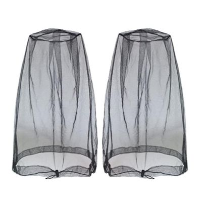Head Net, 2 Pcs Mesh Head Net Travel Protector Camping Face Netting , Face Net Nylon Head Mesh Face Protector Against Insects Camping Net