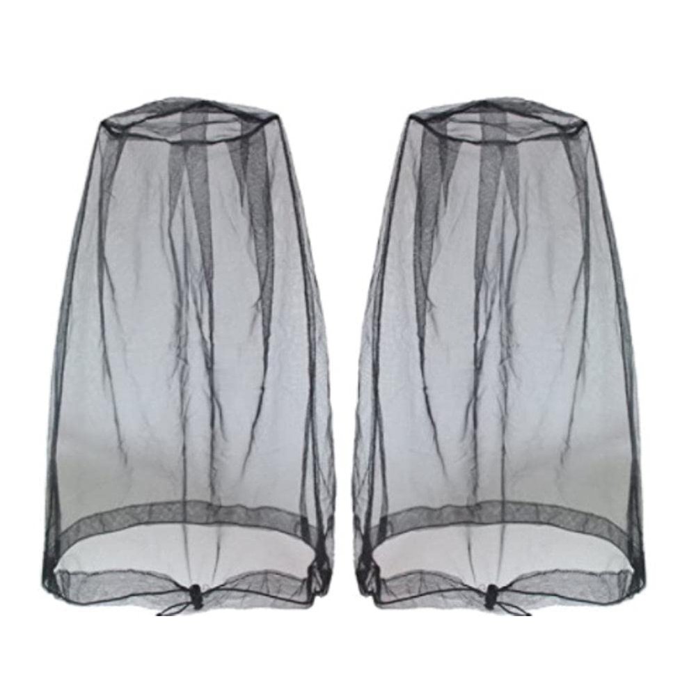 Head Net, 2 Pcs Mesh Head Net Travel Protector Camping Face Netting , Face Net Nylon Head Mesh Face Protector Against Insects Camping Net