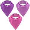Baby Noah Adult Drool Bib for Special Needs, 3 Pack Large Elderly Bandana, Teen Bib for Women Men, Soft Absorbent Set for Kids view 1