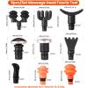 9Pcs Replaceable Massage Gun Heads - Deep Tissue Muscle Attachments and Accessories for Massage Gun - Plug-n-Play Adapter Set view 2