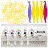 500 Pcs Orthodontic Elastic Rubber Bands, 3.5 Ounces Heavy Dental Rubber Traction Bands, Free Elastic Placer for Braces (3/8",Monkey) view 1