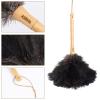 Aldwin Ostrich Feather Duster, 16 inch Black Genuine Ostrich Feathers with Wood Handle, Reusable Car Dusters, Eco-Friendly Cleaning Handheld Dusters for Home, Office and Kitchen view 4