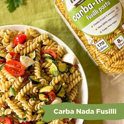 Al Dente Carba-Nada Fusilli, 12 Ounce (Pack of 6)