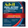 Advil Dual Action Coated Caplets with Acetaminophen, 250 Mg Ibuprofen and 500 Mg Acetaminophen Per Dose (2 Dose Equivalent) for 8 Hour Pain Relief - 2 Count x 50 view 1