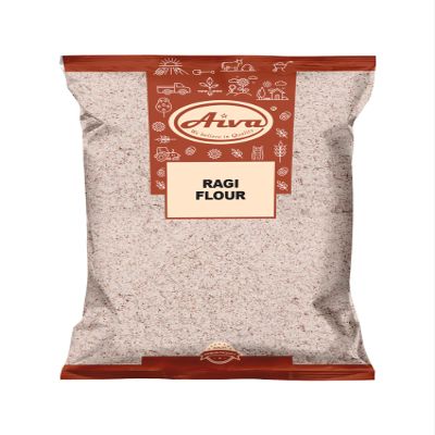 Aiva Finger Millet Flour | Ragi Flour (4 LB)  Stone-Ground Whole Grain Flour for Baking, Cooking, and Traditional Recipes