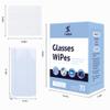70 Count Lens Wipes for Eyeglasses, Pre-Moistened Individual Wrapped Glasses Wipes Lens Cleaner, with a Carrying Box, Defogging Screen Wipes for Sunglass, Goggles, Camera, Computer, Laptops Screens view 3
