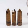 1pc rystal Natural Yellow Tiger Eye Quartz Wand Point Towers for Healing Stones 100-110mm view 4