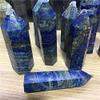 1pc Polished Quartz Natural Crystals Blue Lapis Lazuli Wand Point Towers Healing Stones for Home Decoration 500-600g view 2