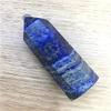 1pc Polished Quartz Natural Crystals Blue Lapis Lazuli Wand Point Towers Healing Stones for Home Decoration 500-600g view 3