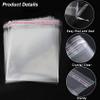 Clear Resealable Cellophane Plastic Bags Self Adhesive for Packaging Shirts, Clothing and Products,100 Pcs 9x12 Inches Self Sealing Cellophane Bags view 4
