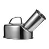Healifty Stainless Steel Urinal for Men Portable Male Urinary Pot with Handle 9.8X5.1X6.5 Inch Metal Pee Bottle for Hospital Home Travel Use view 1