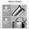 Healifty Stainless Steel Urinal for Men Portable Male Urinary Pot with Handle 9.8X5.1X6.5 Inch Metal Pee Bottle for Hospital Home Travel Use view 2