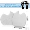 24 Pieces Foot Pads for Dancer Sesamoiditis Pads for Ball of Right Feet Pain Felt Forefoot Cushion Self Adhesive Foot Cushion for Men Women Dancing Pain Relief(White) view 2