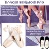 24 Pieces Foot Pads for Dancer Sesamoiditis Pads for Ball of Right Feet Pain Felt Forefoot Cushion Self Adhesive Foot Cushion for Men Women Dancing Pain Relief(White) view 4